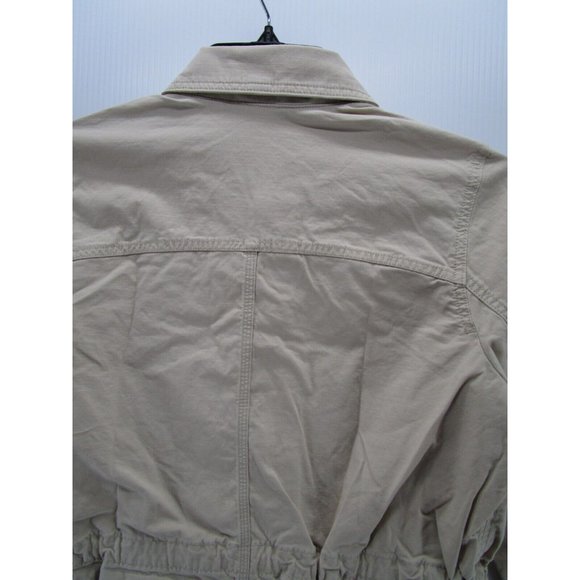 Eddie Bauer Jacket Petites PL Khaki Button Up Pockets Outdoor Preppy - Picture 7 of 10